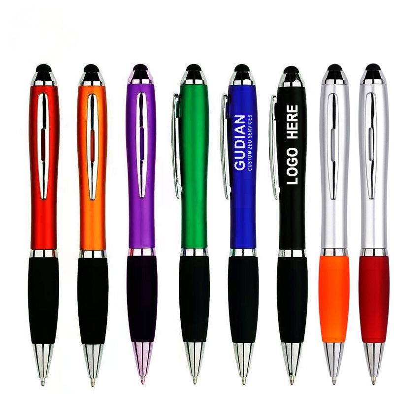 2-in-1 Plastic Stylus Ballpoint Pen