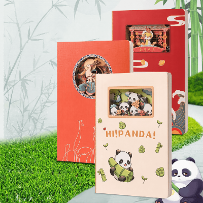 3D Hollow Paper‑cut Chinese Style A5 Dotted Journal Notebook
