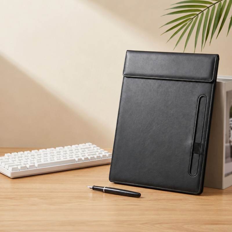 A4 PU Leather Clipboard Folder