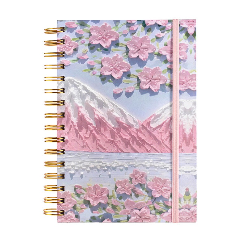 A5 Oil Painting Texture Spiral Notebook