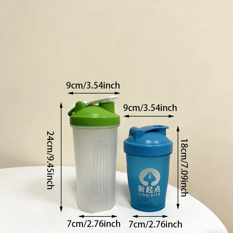 Anti-leak Fitness Plastic Protein Shaker Bottle