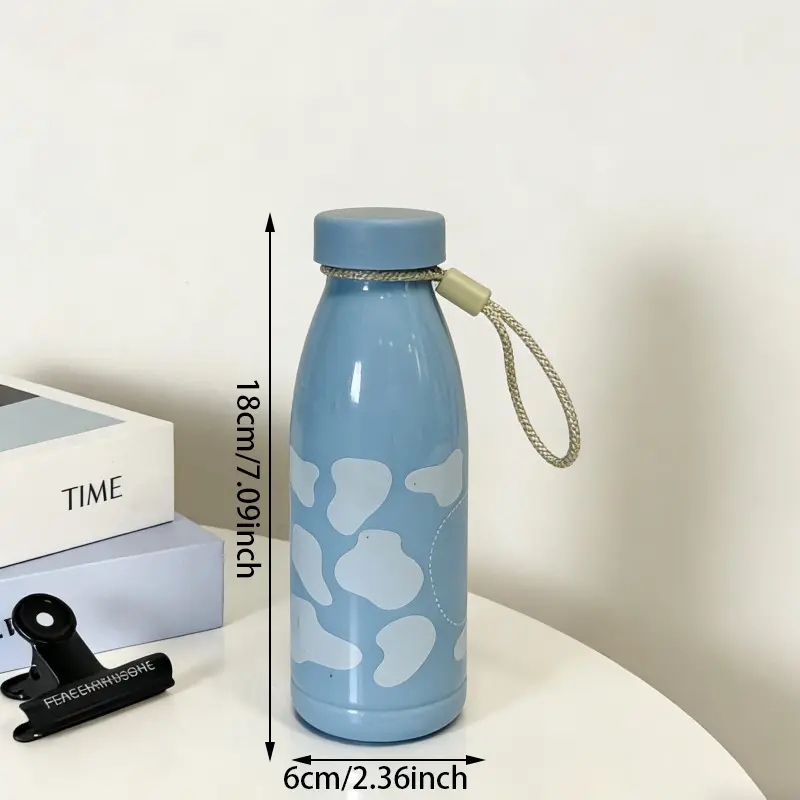 Cow Print Plastic Cola-Shape Water Bottle