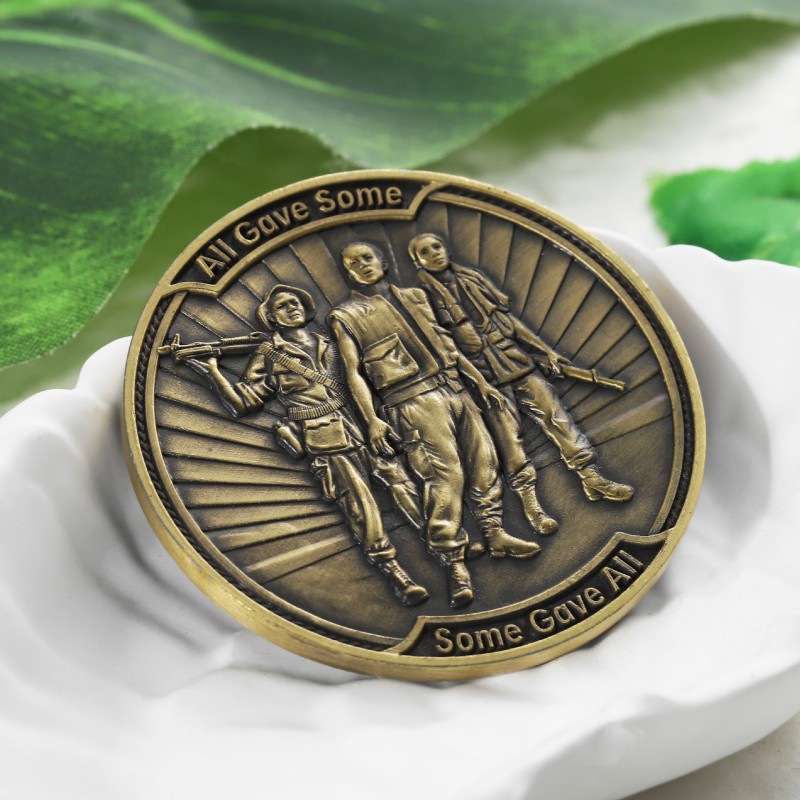Custom 3D Embossed Commemorative Coin