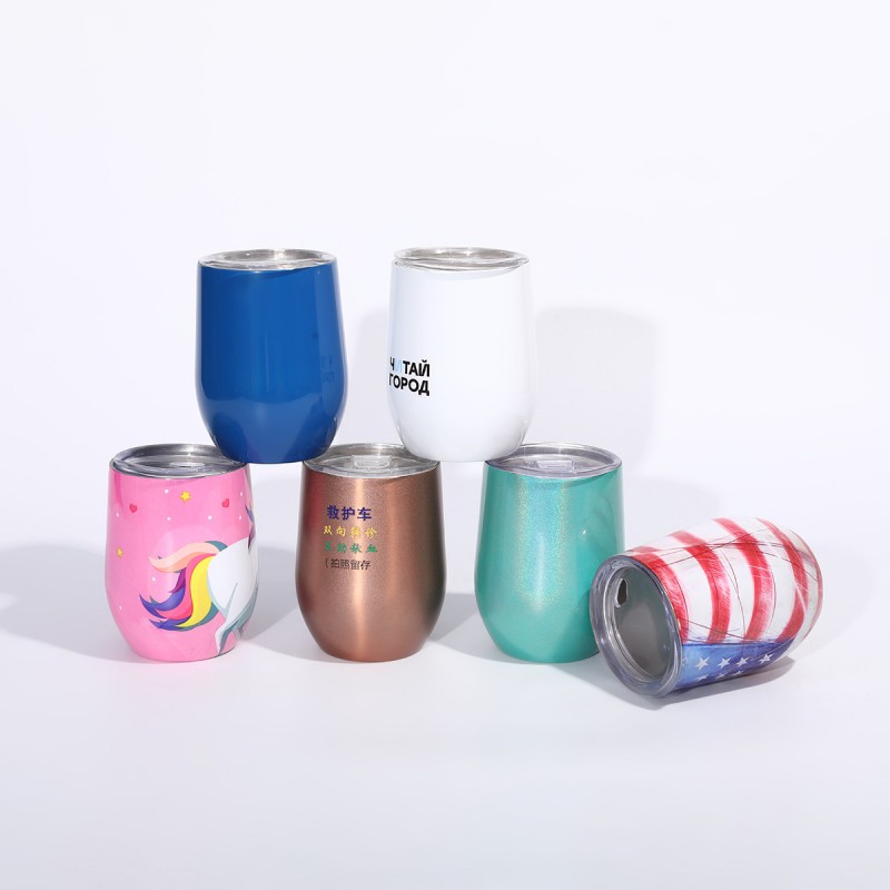 Custom 3D Full‑Wrap Print Insulated Wine Tumbler