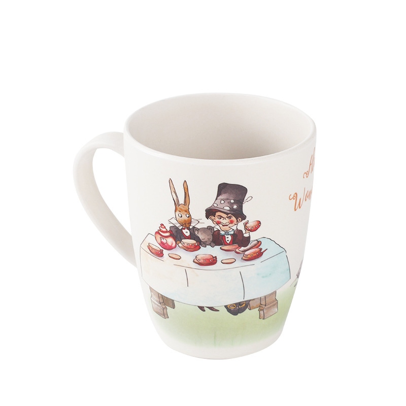 Custom 450ml Bamboo Fiber Coffee Mug With Handle