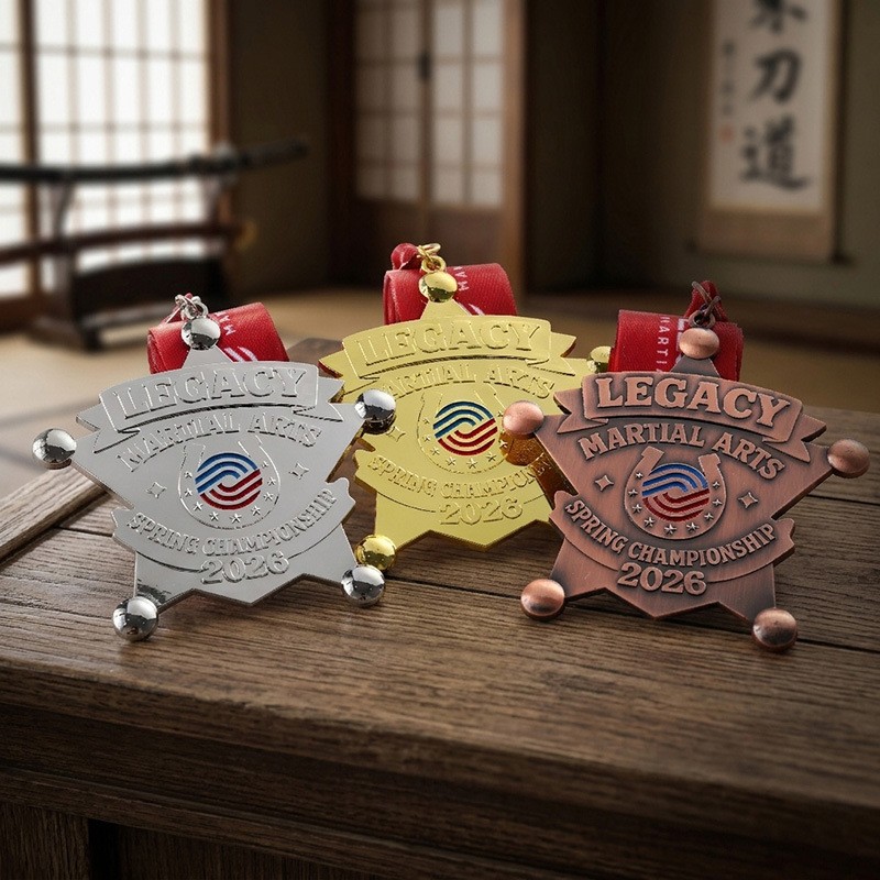Custom Die‑Cut Sports Medals