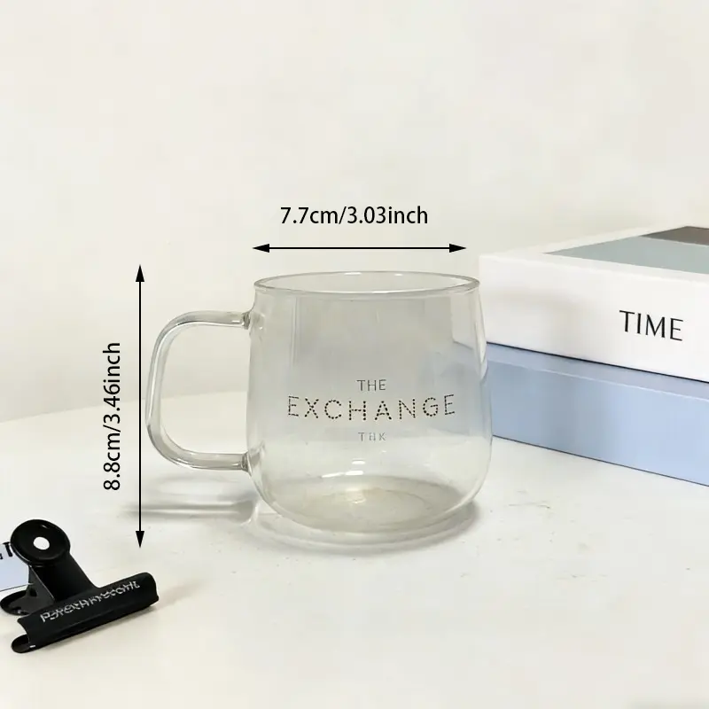 Custom Egg-Shaped Glass Mugs with Handles