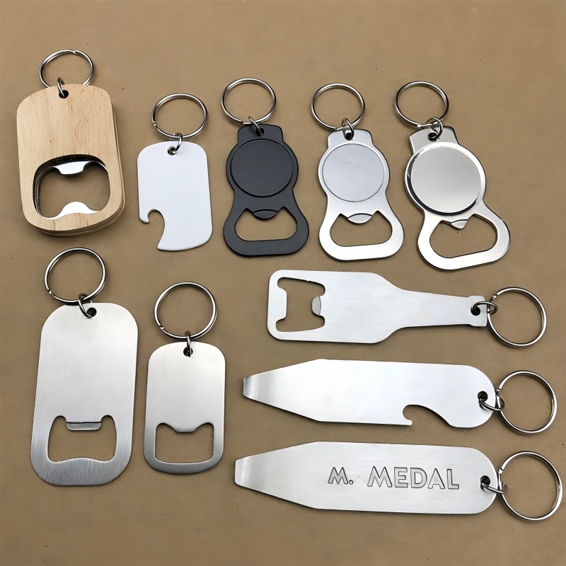 Custom Logo Shaped Bottle Opener Keychains