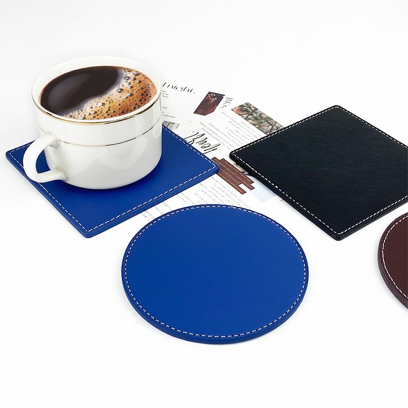 Custom PU Leather Coaster