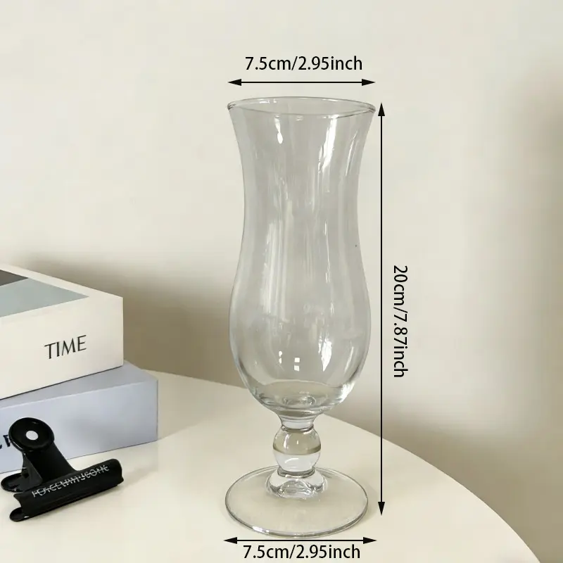 Dual-Design Tropical Cocktails Hurricane Glass