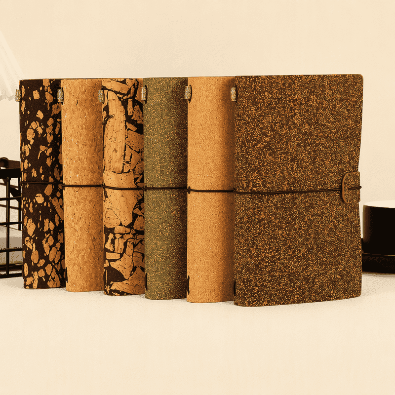 Eco Friendly Cork Coffee Tea Ground Travelers Notebook