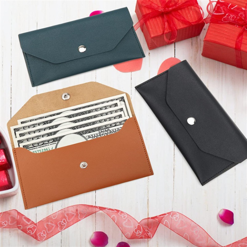 Envelope‑Style PU Leather Cash Wallet Card Holder