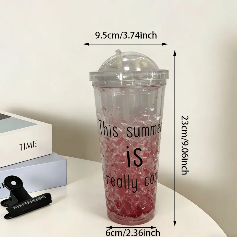 Fun Double-Wall Cold Drink Plastic Cups