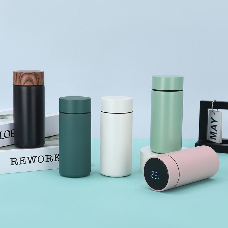 Mini 316 Stainless Steel Thermos Wood Grain Lid