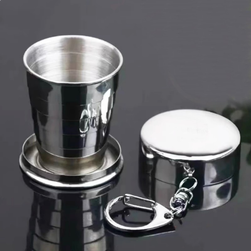 Portable Collapsible Stainless Steel Travel Cup
