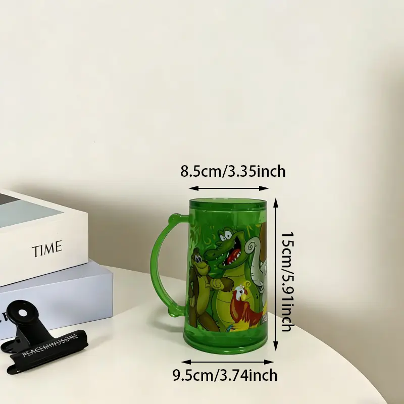 Rainforest Green Theme Double-layer Plastic Cup