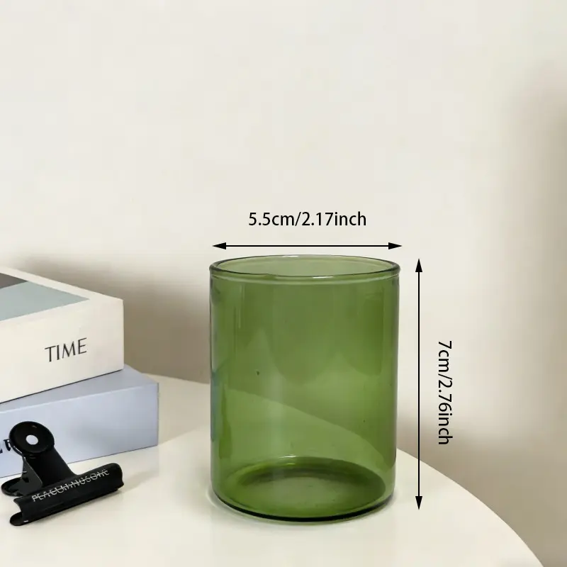 Solid Color Straight-Sided Glass Tumblers