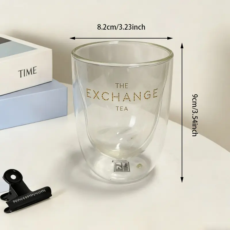 Double-Layer Egg-Shaped Glass Tumblers