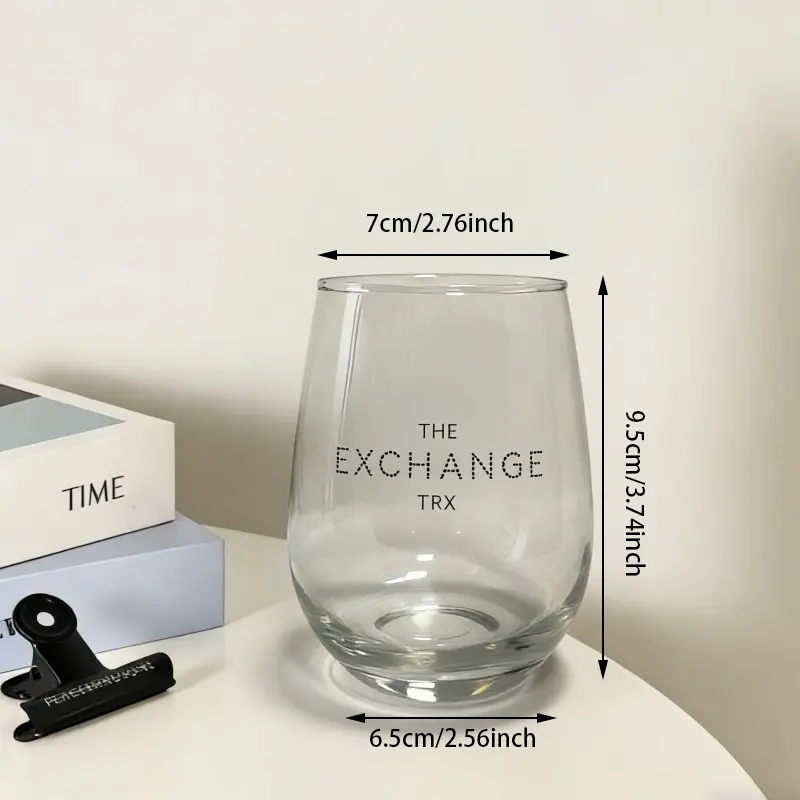 Exchange TRX Stemless Egg-Shaped Glass Tumblers