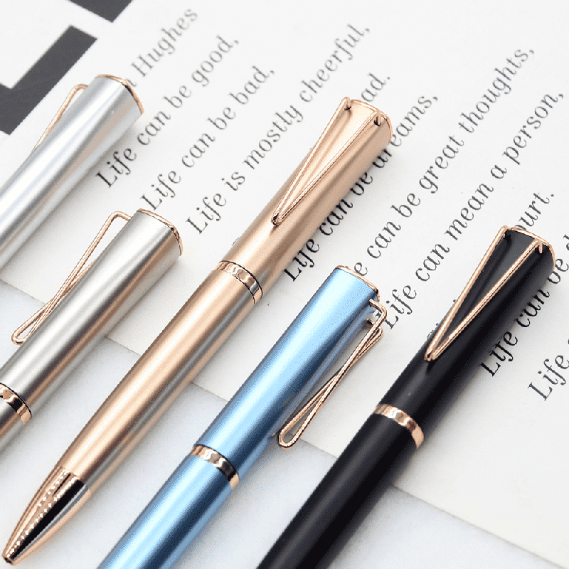 Twist Metal Ballpoint Pen Custom Logo Business Gift Pen