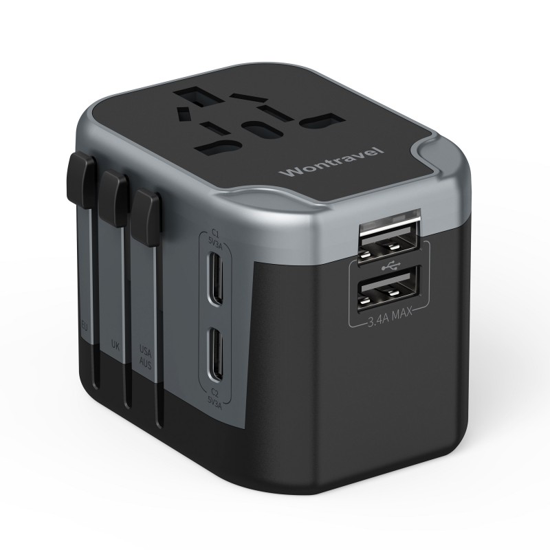 Universal All‑in‑One International Travel Adapter for Global Use