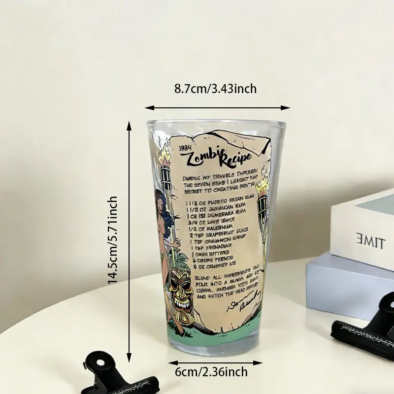 Vintage Zombie Comic Print Pint Glasses